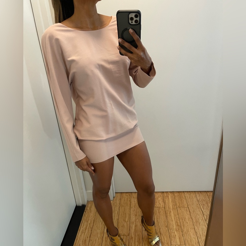 Asymmetrical mini dress